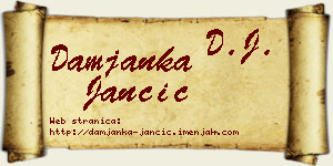 Damjanka Jančić vizit kartica